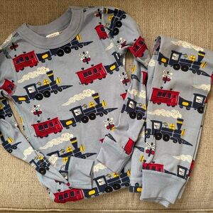 Hanna Andersson Boys Train Pajamas